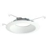 691 Series 6 in. White Dead Front Shallow Recessed Trim with White Baffle by Halo -Halo Shop halo recessed lighting trims 691wb 64 1000