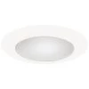 6 in. White Recessed Ceiling Light Albalite Glass Lens Trim by Halo -Halo Shop halo recessed lighting trims 70p 64 1000