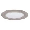 6 in. Satin Nickel Recessed Ceiling Light Shower Trim with Albalite Glass Lens by Halo -Halo Shop halo recessed lighting trims 70sns 64 1000