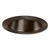 4 in. Tuscan Bronze Recessed Ceiling Light Trim with Baffle by Halo -Halo Shop halo recessed lighting trims 953tbz 64 1000
