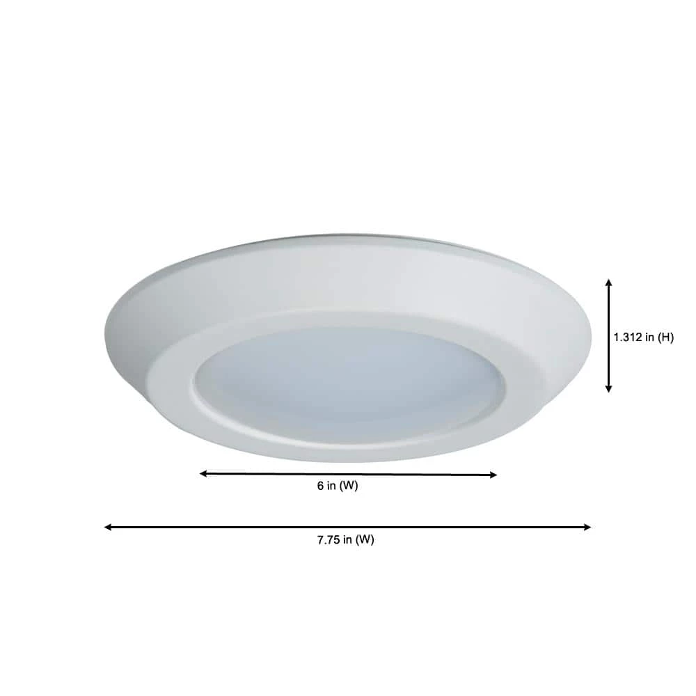 6 in. Tunable CCT Smart Integrated LED White Recessed Light Trim and In-Wall Accessory Dimmer use w/Home Lights (2-Pack) by Halo 4 6 in. Tunable CCT Smart Integrated LED White Recessed Light Trim and In-Wall Accessory Dimmer use w/Home Lights (2-Pack) by Halo - Image 2