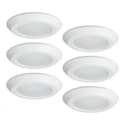 6 in. 2700K-5000K Tunable Smart Integrated LED Recessed Ceiling Mount Light Trim (6-Pack) by Halo