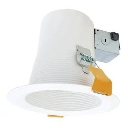 CEZ 6 in. White Recessed Light Canless EZ-Trim GU24 Lamp-Based Direct Mount by Halo