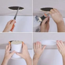 CEZ 6 in. White Recessed Light EZ-Trim Shallow Canless GU24 Lamp-Based Direct Mount by Halo -Halo Shop halo recessed lighting trims cez6126gu24wbicat 1f 1000