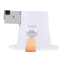 CEZ 6 in. White Recessed Light EZ-Trim Shallow Canless GU24 Lamp-Based Direct Mount by Halo -Halo Shop halo recessed lighting trims cez6126gu24wbicat 4f 1000