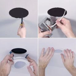 HLA 4 in. Color Selectable (2700K-5000K) Canless Recessed Narrow Beam Adjustable Gimbal Trim Integrated LED Kit by Halo 14 HLA 4 in. Color Selectable (2700K-5000K) Canless Recessed Narrow Beam Adjustable Gimbal Trim Integrated LED Kit by Halo -Halo Shop halo recessed lighting trims hla406fl9fs1emwr 1f 1000