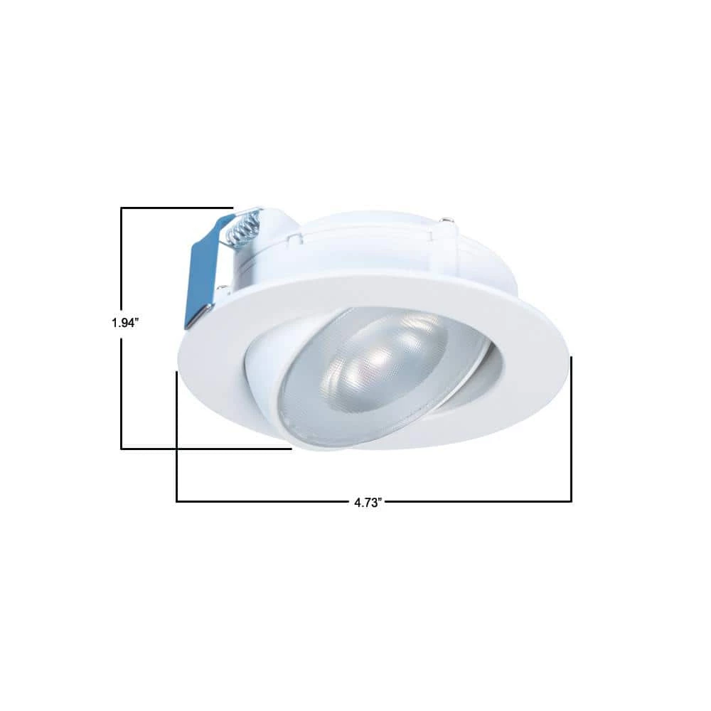 HLA 4 in. Color Selectable (2700K-5000K) Canless Recessed Narrow Beam Adjustable Gimbal Trim Integrated LED Kit by Halo 4 HLA 4 in. Color Selectable (2700K-5000K) Canless Recessed Narrow Beam Adjustable Gimbal Trim Integrated LED Kit by Halo - Image 2