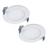 4 in. 2700K-5000K Tunable CCT Smart Integrated LED White Recessed Light, Round Trim (2-Pack) by Halo -Halo Shop halo recessed lighting trims hlb4ble 2pk 64 1000