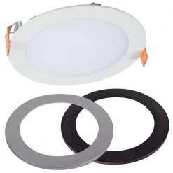 HLB6 Series 6 in. 2700K-5000K Selectable CCT Integrated LED Downlight Recessed Light (1-Quantity) with Round 2 Trims by Halo