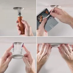 LCR2, 2 in. Selectable CCT Canless Integrated LED White Recessed Light, Surface Mount Trim Retrofit Module (2-Pack) by Halo -Halo Shop halo recessed lighting trims lcr2 2pk 66 1000