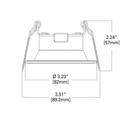 LCR4 4 in. Soft White Selectable CCT Integrated LED Recessed Light With Round Surface Mount White Trim Retrofit Module by Halo -Halo Shop halo recessed lighting trims lcr4129fse010mw 40 1000