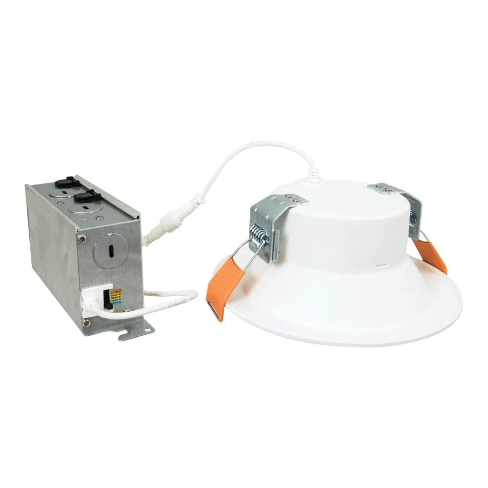 LCR6 6 in. Selectable CCT Round Canless Integrated LED White Recessed Light Retrofit Module Trim, 2100 Lumens by Halo 4 LCR6 6 in. Selectable CCT Round Canless Integrated LED White Recessed Light Retrofit Module Trim, 2100 Lumens by Halo - Image 2