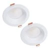 6 in. Selectable CCT Canless Integrated LED White Recessed Light Retrofit LED Module Round Trim 3000 Lumens (2-Pack) by Halo 1 6 in. Selectable CCT Canless Integrated LED White Recessed Light Retrofit LED Module Round Trim 3000 Lumens (2-Pack) by Halo -Halo Shop halo recessed lighting trims lcr63 2pk 64 1000