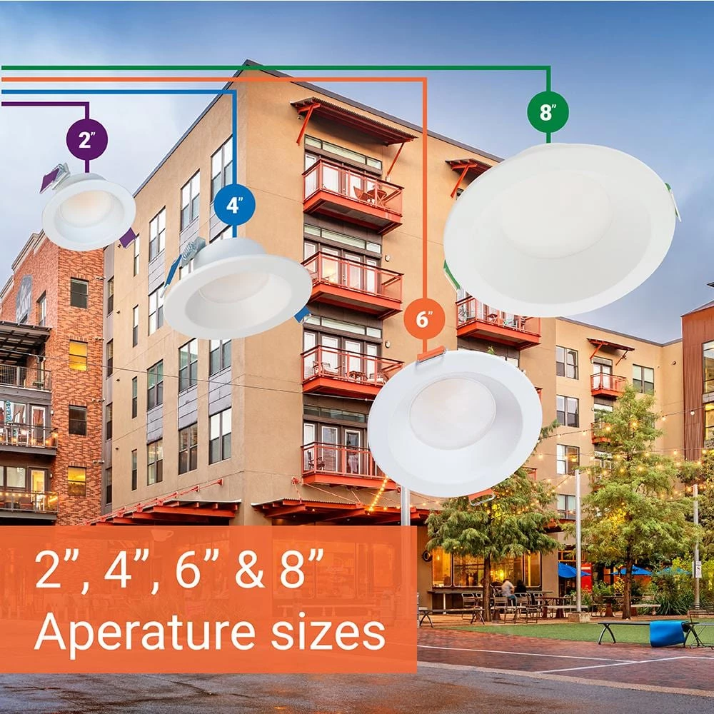 LCR6 Series 6 in. Selectable Round Canless Integrated LED Recessed Retrofit LED Module with White Trim 3000 Lumens by Halo 8 LCR6 Series 6 in. Selectable Round Canless Integrated LED Recessed Retrofit LED Module with White Trim 3000 Lumens by Halo - Image 6