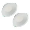 8 in. Selectable CCT Canless Integrated LED White Recessed Light Retrofit Round Surface Mount Trim Module (2-Pack) by Halo 1 8 in. Selectable CCT Canless Integrated LED White Recessed Light Retrofit Round Surface Mount Trim Module (2-Pack) by Halo -Halo Shop halo recessed lighting trims lcr88 2pk 64 1000