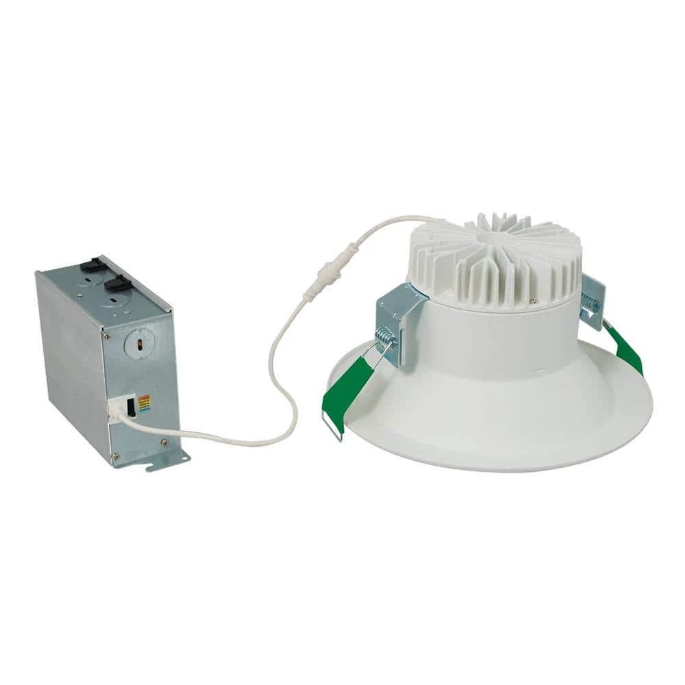 8 in. Selectable CCT Canless Integrated LED White Recessed Light Retrofit Round Surface Mount Trim Module (2-Pack) by Halo 4 8 in. Selectable CCT Canless Integrated LED White Recessed Light Retrofit Round Surface Mount Trim Module (2-Pack) by Halo - Image 2