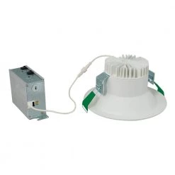 LCR8 Series 8 in. Soft White Selectable CCT Integrated LED Recessed Light with Round Surface Mount Trim Retrofit Module by Halo -Halo Shop halo recessed lighting trims lcr8809fse010mw e1 1000