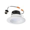 4 in. 3500K Cool Integrated LED White Retrofit Recessed Retrofit Baffle Trim by Halo -Halo Shop halo recessed lighting trims lt460wh6935r 64 1000
