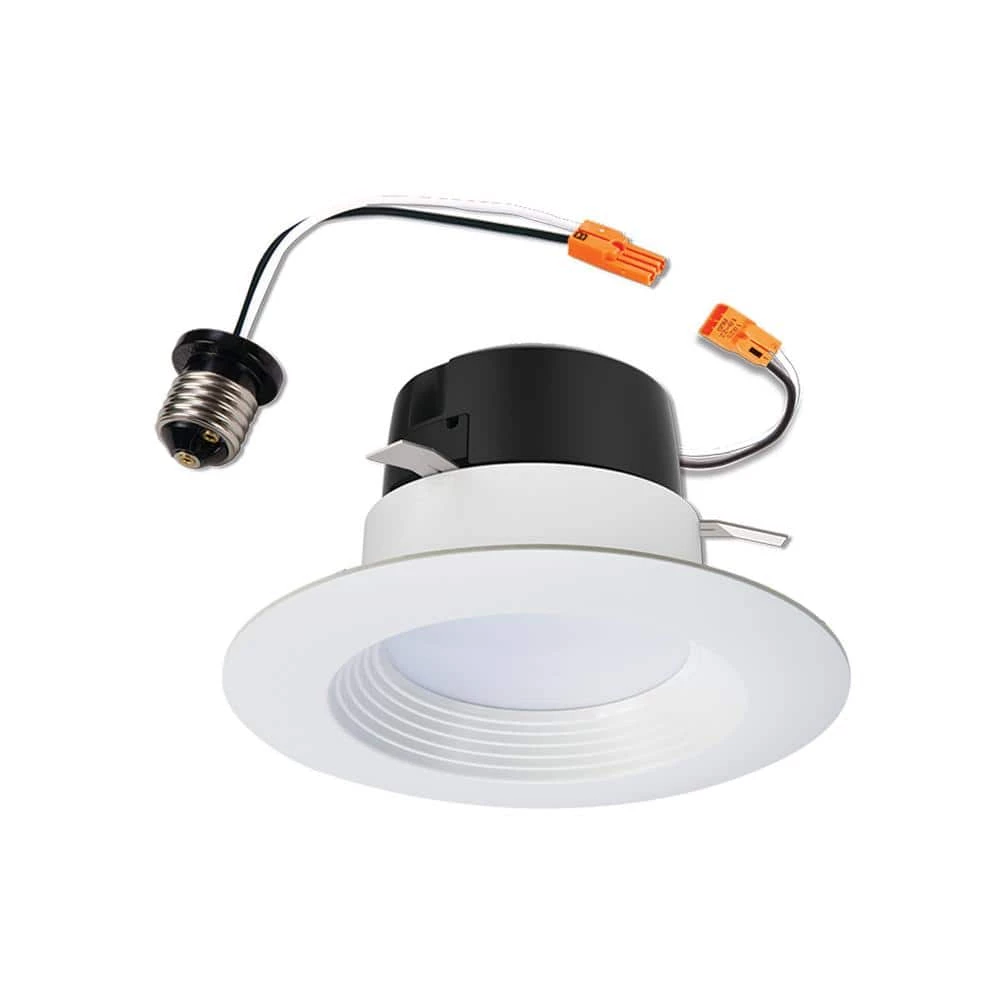 4 in. 3500K Cool Integrated LED White Retrofit Recessed Retrofit Baffle Trim by Halo 3 4 in. 3500K Cool Integrated LED White Retrofit Recessed Retrofit Baffle Trim by Halo