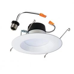 LT56 Series 5 in. ./6 in. Selectable CCT(3000-5000K) Integrated LED, White Recessed Light, Dimmable Retrofit Trim by Halo