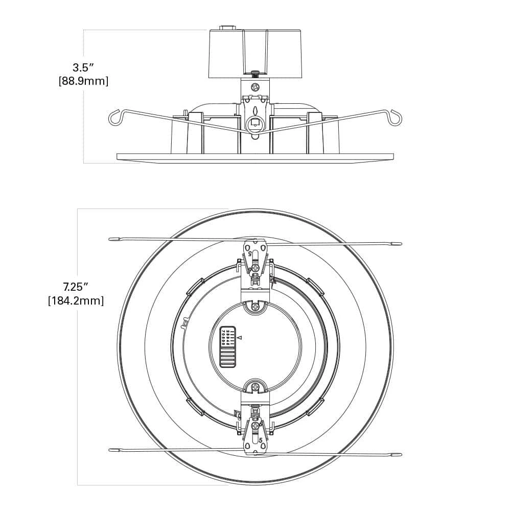 5/6 in. 2700-5000K Selectable CCT Integrated LED White Retrofit LED Module Recessed Light with Gimbal Trim by Halo 7 5/6 in. 2700-5000K Selectable CCT Integrated LED White Retrofit LED Module Recessed Light with Gimbal Trim by Halo - Image 5