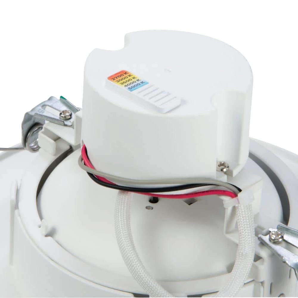 5/6 in. 2700-5000K Selectable CCT Integrated LED White Retrofit LED Module Recessed Light with Gimbal Trim by Halo 4 5/6 in. 2700-5000K Selectable CCT Integrated LED White Retrofit LED Module Recessed Light with Gimbal Trim by Halo - Image 2