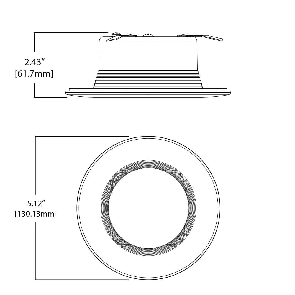 RL 4 in. White Bluetooth Smart Integrated LED Recessed Ceiling Light Trim, Tunable CCT (2700K-5000k) by Halo 5 RL 4 in. White Bluetooth Smart Integrated LED Recessed Ceiling Light Trim, Tunable CCT (2700K-5000k) by Halo - Image 3