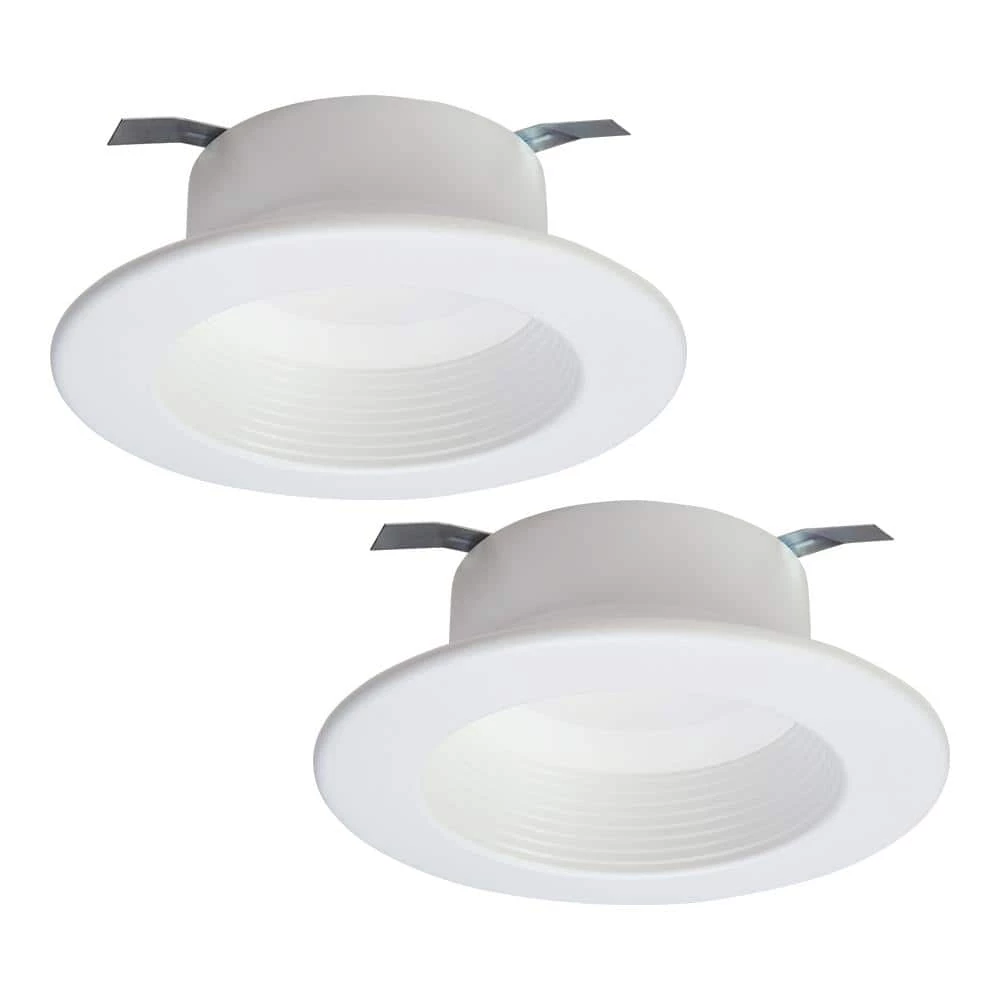 4 in. 2700K-5000K Tunable Smart Integrated LED White Recessed Light Ceiling Trim Selectable Lumens (2-Pack) by Halo 3 4 in. 2700K-5000K Tunable Smart Integrated LED White Recessed Light Ceiling Trim Selectable Lumens (2-Pack) by Halo
