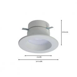4 in. 2700K-5000K Tunable Smart Integrated LED White Recessed Light Ceiling Trim Selectable Lumens (2-Pack) by Halo 16 4 in. 2700K-5000K Tunable Smart Integrated LED White Recessed Light Ceiling Trim Selectable Lumens (2-Pack) by Halo -Halo Shop halo recessed lighting trims rl4hhhl 2pk 66 1000