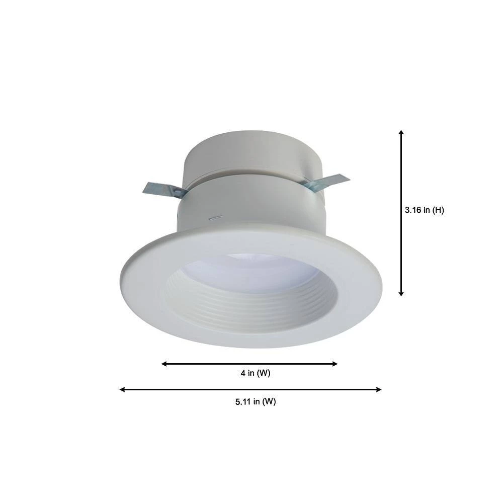 4 in. 2700K-5000K Tunable Smart Integrated LED White Recessed Light Ceiling Trim Selectable Lumens (2-Pack) by Halo 6 4 in. 2700K-5000K Tunable Smart Integrated LED White Recessed Light Ceiling Trim Selectable Lumens (2-Pack) by Halo - Image 4