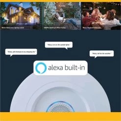 5 in./6 in. Tunable CCT 2700-5000K Smart Alexa Voice Integrated LED Recessed White Retrofit Module Trim by Halo -Halo Shop halo recessed lighting trims rl56069b4awhva ca 4f 1000