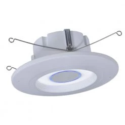 5 in./6 in. Tunable CCT 2700-5000K Smart Alexa Voice Integrated LED Recessed White Retrofit Module Trim by Halo