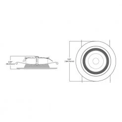 RL 5 in. and 6 in. Tunable CCT Bluetooth Smart Integrated LED Recessed Retrofit Trim, Title 20 Compliant by Halo 27 RL 5 in. and 6 in. Tunable CCT Bluetooth Smart Integrated LED Recessed Retrofit Trim, Title 20 Compliant by Halo -Halo Shop halo recessed lighting trims rl56069ble40awhr ca 31 1000