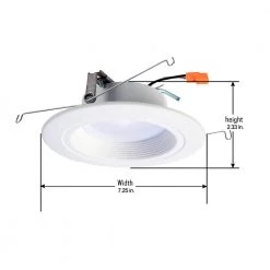 RL 5 in. and 6 in. Tunable CCT Bluetooth Smart Integrated LED Recessed Retrofit Trim, Title 20 Compliant by Halo 20 RL 5 in. and 6 in. Tunable CCT Bluetooth Smart Integrated LED Recessed Retrofit Trim, Title 20 Compliant by Halo -Halo Shop halo recessed lighting trims rl56069ble40awhr ca 77 1000
