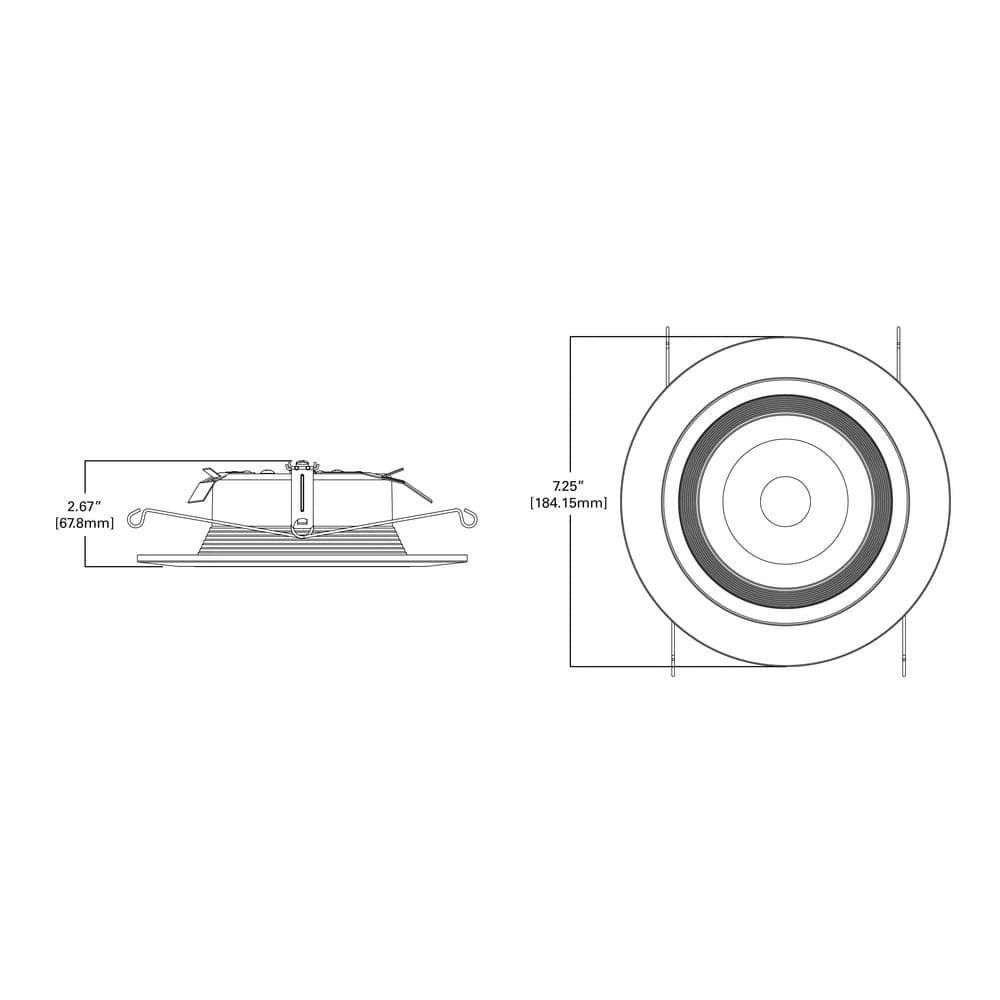 RL 5 in. and 6 in. 2700K-5000K White Integrated LED Recessed Ceiling Light Trim at Selectable CCT, (665 Lumens) by Halo 6 RL 5 in. and 6 in. 2700K-5000K White Integrated LED Recessed Ceiling Light Trim at Selectable CCT, (665 Lumens) by Halo - Image 4