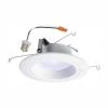 RL 5 in. and 6 in. White Integrated LED Recessed Ceiling Light Trim at Selectable CCT, Extra Brightness (940 Lumens) by Halo