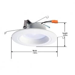 RL 5 in. and 6 in. White Wireless Smart Integrated LED Recessed Downlight Ceiling Fixture Selectable Color Temperature by Halo -Halo Shop halo recessed lighting trims rl560whzha69 40 1000