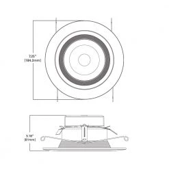 RL 5 in./6 in. 2700K-5000K Tunable Smart White Integrated LED Recessed Ceiling Light Trim Selectable Lumen by Halo -Halo Shop halo recessed lighting trims rl56129ble40awh 1d 1000