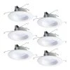RL 5 in. and 6 in. (2700K to 5000K) Selectable CCT 665 Lumens Integrated LED White Recessed Ceiling Light Trim (6-Pack) by Halo -Halo Shop halo recessed lighting trims rl566cct 6pk 64 1000