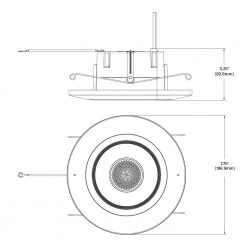 5 in./6 in. Tunable CCT Smart Alexa Voice Integrated LED Recessed White Trim with Dimmer and Bridge Kit by Halo -Halo Shop halo recessed lighting trims rl56hvahiwac 1d 1000
