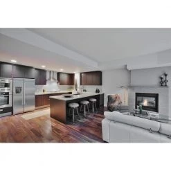 5 in./6 in. Tunable CCT Smart Alexa Voice Integrated LED Recessed White Trim with Dimmer and Bridge Kit by Halo -Halo Shop halo recessed lighting trims rl56hvahiwac 76 1000