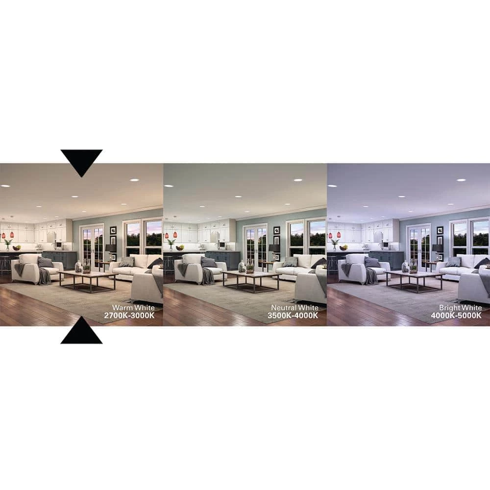 4 in. 3000K White Integrated LED Recessed Ceiling Light Retrofit Trim Deep Baffle for Low Glare Title 20 Compliant by Halo 7 4 in. 3000K White Integrated LED Recessed Ceiling Light Retrofit Trim Deep Baffle for Low Glare Title 20 Compliant by Halo - Image 5