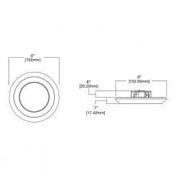 4 in. 2700K-5000K Selectable CCT Surface Integrated LED Downlight White Recessed Light with Round Trim, (6-Pack) by Halo 12 4 in. 2700K-5000K Selectable CCT Surface Integrated LED Downlight White Recessed Light with Round Trim, (6-Pack) by Halo -Halo Shop halo recessed lighting trims sld4 6pk 40 1000