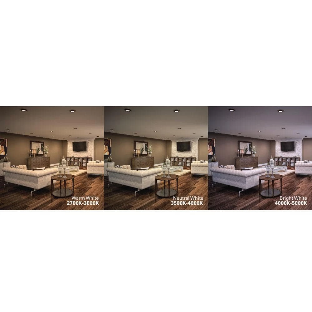 4 in. 2700K-5000K Selectable CCT Surface Integrated LED Downlight White Recessed Light with Round Trim, (6-Pack) by Halo 8 4 in. 2700K-5000K Selectable CCT Surface Integrated LED Downlight White Recessed Light with Round Trim, (6-Pack) by Halo - Image 6