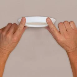 SLD 4 in. White Integrated LED Recessed Retrofit Ceiling Mount Trim with 90 CRI, 3000K Soft White by Halo -Halo Shop halo recessed lighting trims sld405930whr 44 1000