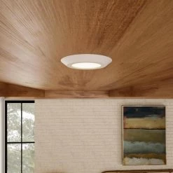 SLD 4 in. White Integrated LED Recessed Retrofit Ceiling Mount Trim with 90 CRI, 3000K Soft White by Halo -Halo Shop halo recessed lighting trims sld405930whr 77 1000