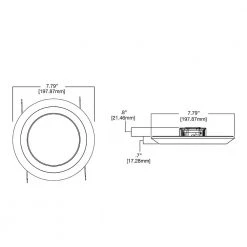 SLDSL6 Series 6 in. 2700K-5000K Selectable CCT Surface Integrated LED Downlight White Recessed Light Round Trim(12-Pack) by Halo -Halo Shop halo recessed lighting trims sld6 12pk 40 1000