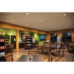 SLDSL6 Series 6 in. 2700K-5000K Selectable CCT Surface Integrated LED Downlight White Recessed Light Round Trim(12-Pack) by Halo -Halo Shop halo recessed lighting trims sld6 12pk 66 1000