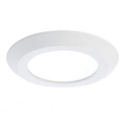 SLDSL6 Series 6 in. 2700K-5000K Selectable CCT Surface Integrated LED Downlight Recessed Light with White Round Trim by Halo