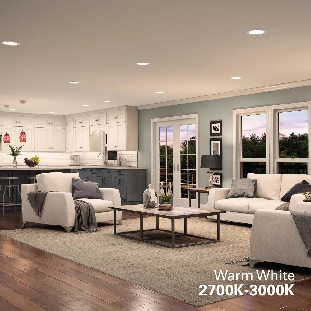 SMD 4 in. 2700K Warm White Color Temperature Integrated LED Recessed Surface Mount Trim, Title 20 Compliant by Halo 4 SMD 4 in. 2700K Warm White Color Temperature Integrated LED Recessed Surface Mount Trim, Title 20 Compliant by Halo - Image 2